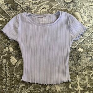 AERO Lavender Ribbed Top